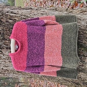 CHRISTOPHER & BANKS Colorblock Striped Sweater. Ladies Size S. Like New!